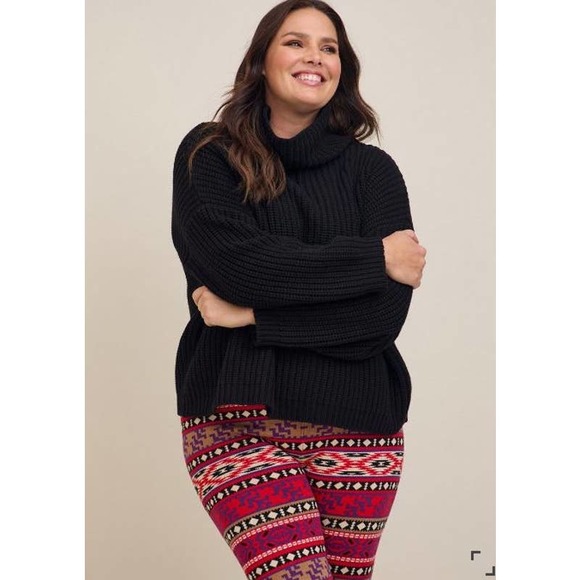 Torrid Leggings Womens 2X Pajama Pants Sweater Knit Fair Isle Comfort Lounge - Picture 5 of 8